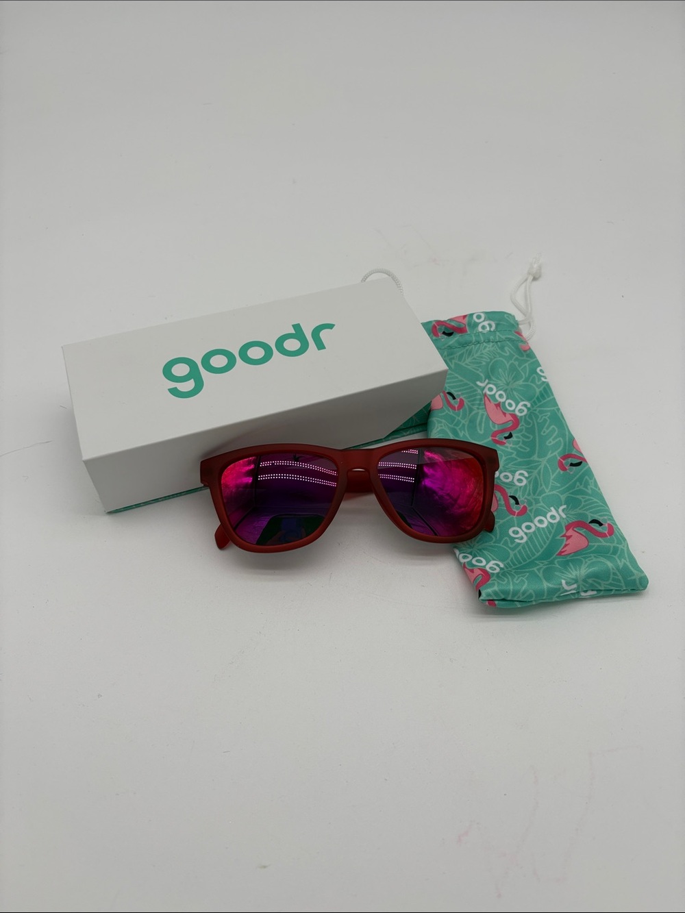 New In Box Goodr Red Phoenix At A Bloody Mary Bar Polarized Sunglasses